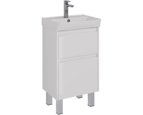 Тумба белый глянец 47,6 см Lemark Combi LM03C50T