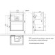 Тумба белый глянец 47,6 см Lemark Combi LM03C50T
