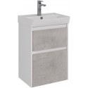 Тумба белый глянец/бетон 47,6 см Lemark Combi LM03C50T-Beton Тумба белый глянец/бетон 47,6 см Lemark Combi LM03C50T-Beton