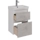 Тумба белый глянец/бетон 47,6 см Lemark Combi LM03C50T-Beton