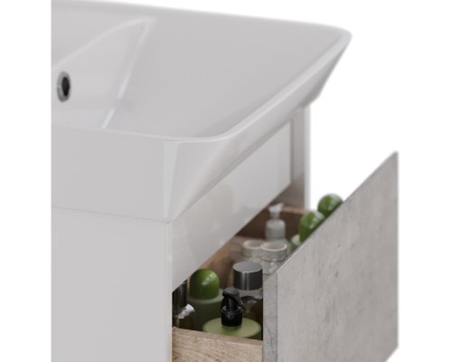 Тумба белый глянец/бетон 47,6 см Lemark Combi LM03C50T-Beton