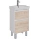 Тумба дуб кантри/белый глянец 47,6 см Lemark Combi LM03C50T-dub