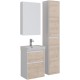 Тумба дуб кантри/белый глянец 47,6 см Lemark Combi LM03C50T-dub