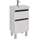 Тумба белый глянец/черный 47,6 см Lemark Combi LM03C50T-black