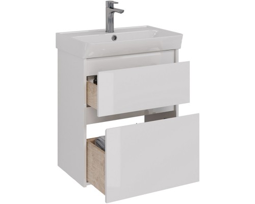 Тумба белый глянец 57,4 см Lemark Combi LM03C60T