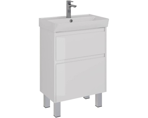 Тумба белый глянец 57,4 см Lemark Combi LM03C60T