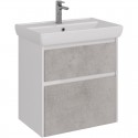 Тумба белый глянец/бетон 64,4 см Lemark Combi LM03C70T-Beton Тумба белый глянец/бетон 64,4 см Lemark Combi LM03C70T-Beton