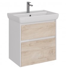 Тумба дуб кантри/белый глянец 64,4 см Lemark Combi LM03C70T-dub