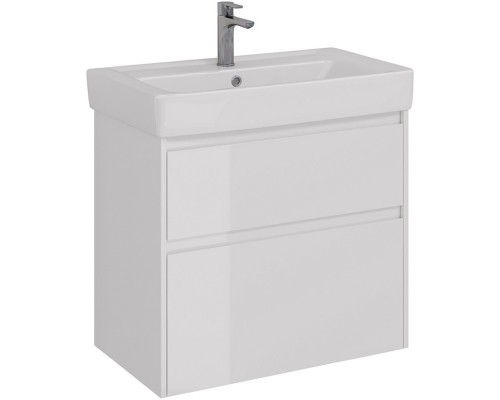 Тумба белый глянец 74,4 см Lemark Combi LM03C80T