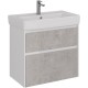 Тумба белый глянец/бетон 74,4 см Lemark Combi LM03C80T-Beton