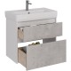 Тумба белый глянец/бетон 74,4 см Lemark Combi LM03C80T-Beton