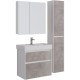 Тумба белый глянец/бетон 74,4 см Lemark Combi LM03C80T-Beton
