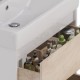 Тумба дуб кантри/белый глянец 74,4 см Lemark Combi LM03C80T-dub
