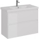 Тумба белый глянец 95,8 см Lemark Combi LM03C100T