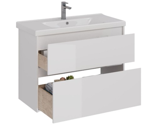 Тумба белый глянец 95,8 см Lemark Combi LM03C100T