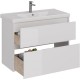 Тумба белый глянец 95,8 см Lemark Combi LM03C100T