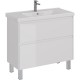 Тумба белый глянец 95,8 см Lemark Combi LM03C100T
