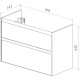 Тумба белый глянец 95,8 см Lemark Combi LM03C100T