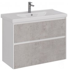 Тумба белый глянец/бетон 95,8 см Lemark Combi LM03C100T-Beton