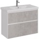 Тумба белый глянец/бетон 95,8 см Lemark Combi LM03C100T-Beton