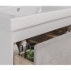 Тумба белый глянец/бетон 95,8 см Lemark Combi LM03C100T-Beton