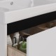 Тумба белый глянец/черный 120 см Lemark Combi LM03C125T-black