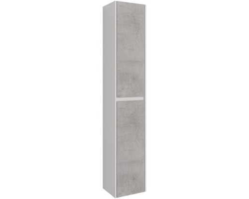 Пенал подвесной белый глянец/бетон L/R Lemark Combi LM03C35P-Beton
