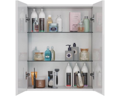 Шкаф двустворчатый 60x75 см белый глянец Lemark Combi LM03C60SH