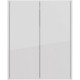 Шкаф двустворчатый 60x75 см белый глянец Lemark Combi LM03C60SH