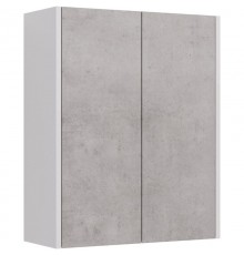 Шкаф двустворчатый 60x75 см белый глянец/бетон Lemark Combi LM03C60SH-Beton