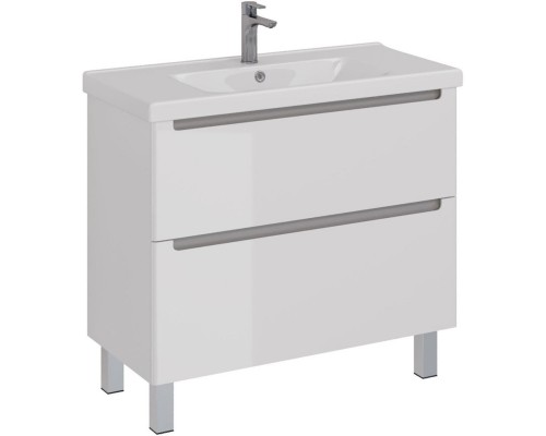 Тумба белый глянец 95,8 см Lemark Buno LM04B100T