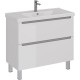 Тумба белый глянец 95,8 см Lemark Buno LM04B100T
