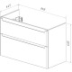 Тумба белый глянец 95,8 см Lemark Buno LM04B100T