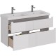Тумба белый глянец 120 см Lemark Buno LM04B125T
