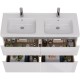 Тумба белый глянец 120 см Lemark Buno LM04B125T