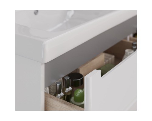 Тумба белый глянец 120 см Lemark Buno LM04B125T