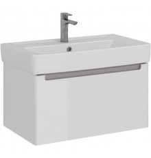 Тумба белый глянец 74 см Lemark Buno mini LM05BM80T