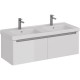 Тумба белый глянец 120 см Lemark Buno mini LM05BM125T