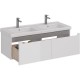 Тумба белый глянец 120 см Lemark Buno mini LM05BM125T
