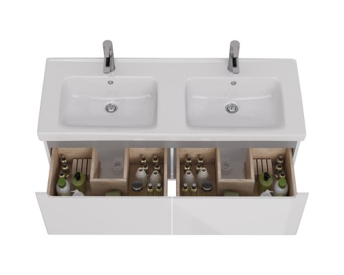Тумба белый глянец 120 см Lemark Buno mini LM05BM125T