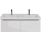 Тумба белый глянец 120 см Lemark Buno mini LM05BM125T