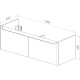 Тумба белый глянец 120 см Lemark Buno mini LM05BM125T
