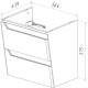 Тумба белый глянец 56,4 см Lemark Miano LM06M60T