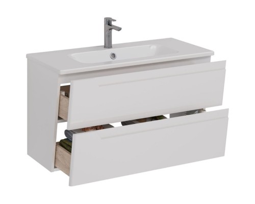 Тумба белый глянец 96 см Lemark Miano LM06M100T