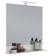 Зеркало 80x80 см белый глянец Lemark Romance LM07R80Z