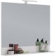 Зеркало 100x80 см белый глянец Lemark Romance LM07R100Z