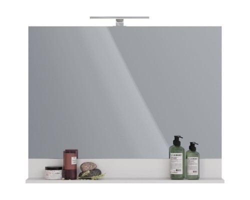 Зеркало 100x80 см белый глянец Lemark Romance LM07R100Z
