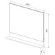 Зеркало 100x80 см белый глянец Lemark Romance LM07R100Z