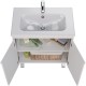 Тумба белый глянец 73,4 см Lemark Romance LM07R80T