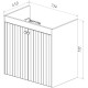 Тумба белый глянец 73,4 см Lemark Romance LM07R80T